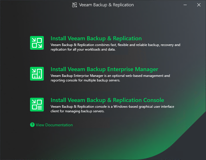 Step 2. Installing Veeam Backup & Replication Console