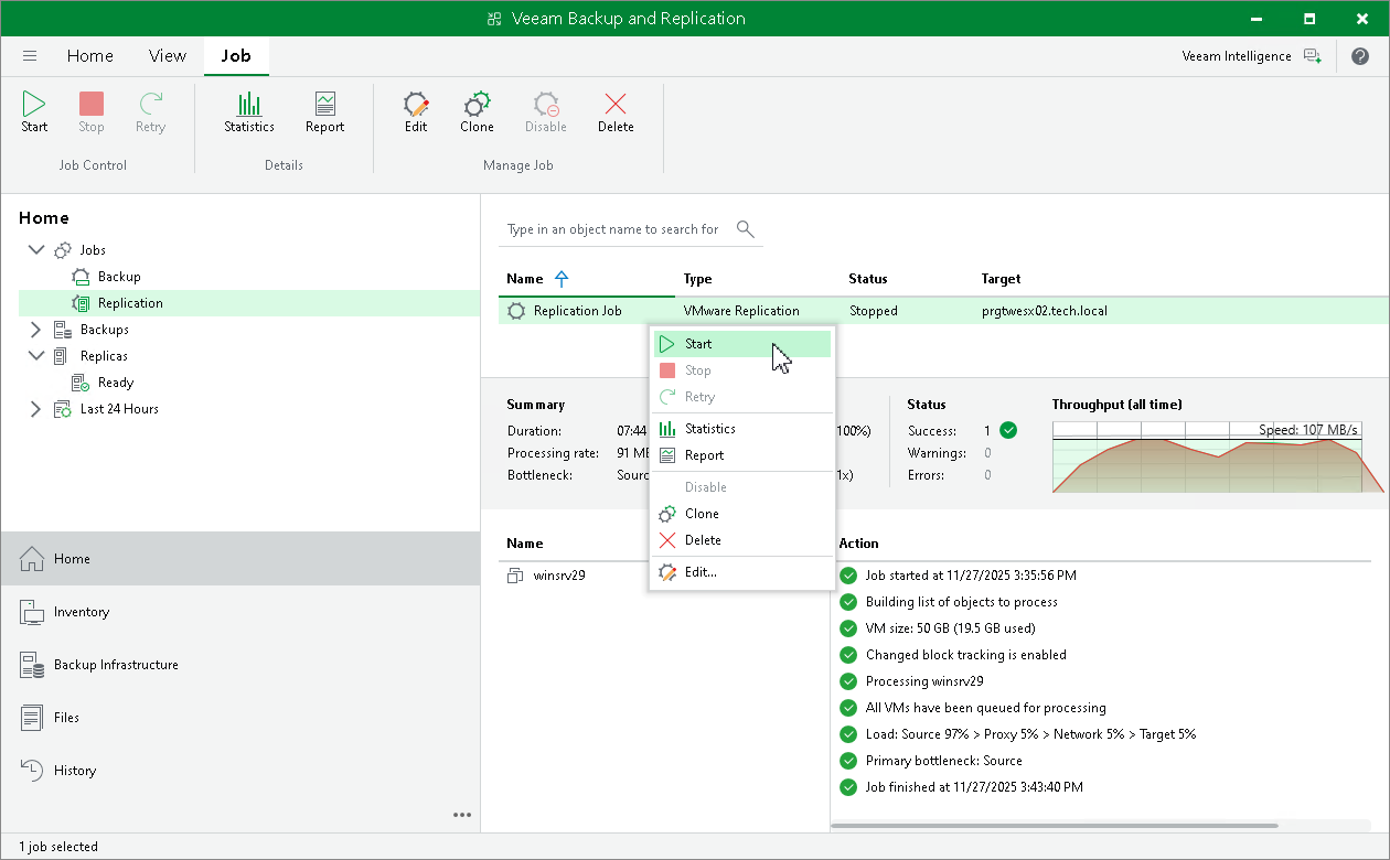 Perform Incremental Replication