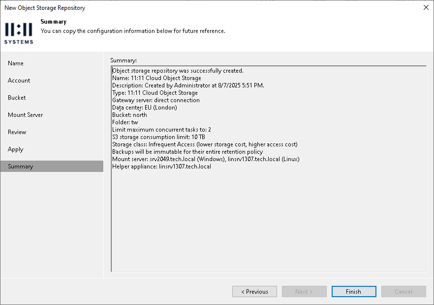 Step 8. Finish Working with Wizard
