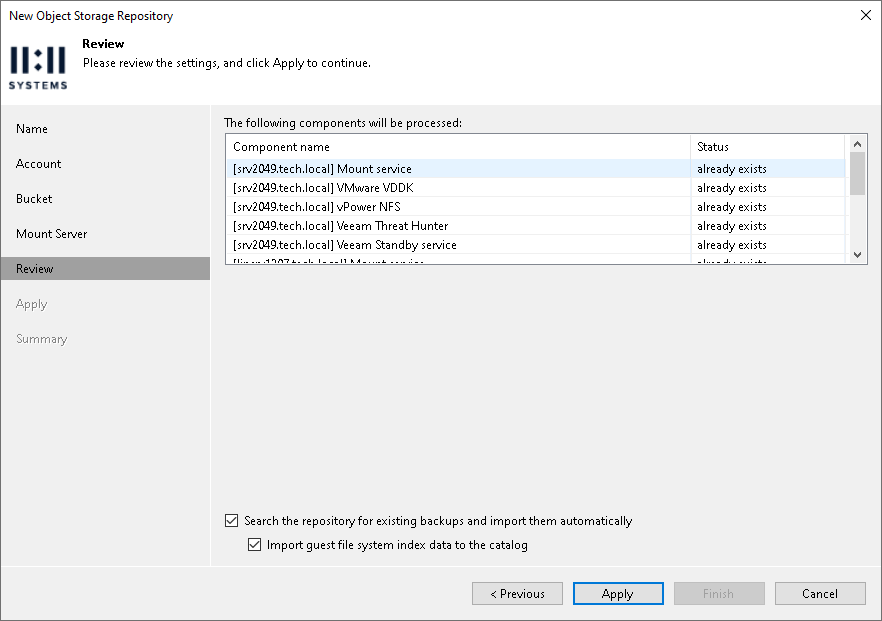 Step 6. Review Components