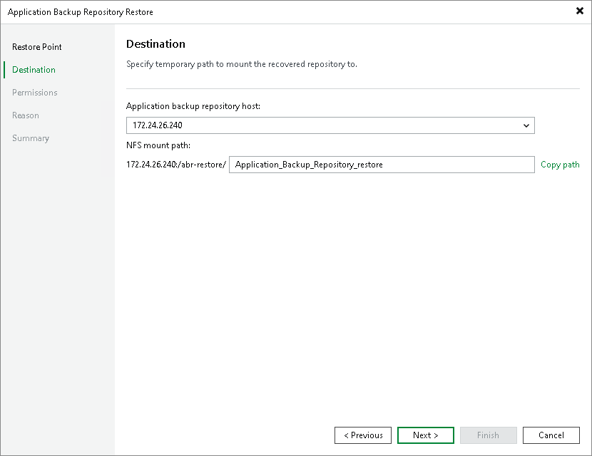 Step 3. Specify Destination