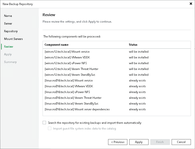 Step 6. Review Properties and Components
