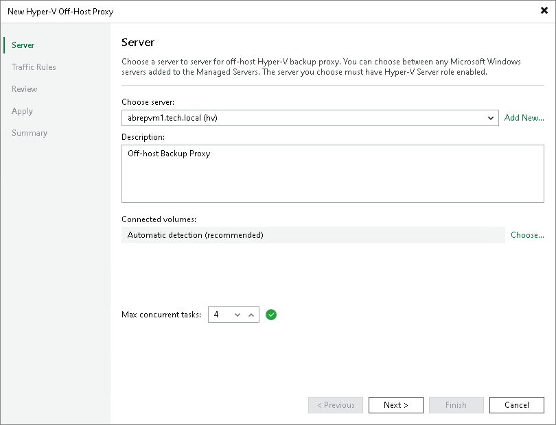 Step 2. Choose Server