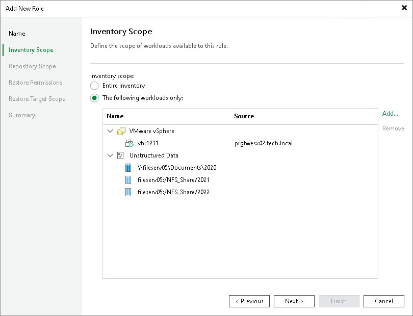 Step 3. Define Inventory Scope