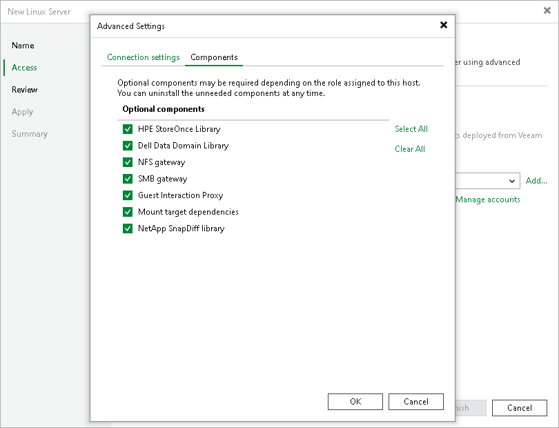 Step 3. Specify Credentials and SSH Settings