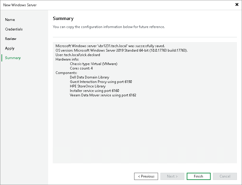 Step 6. Finish Working with Wizard