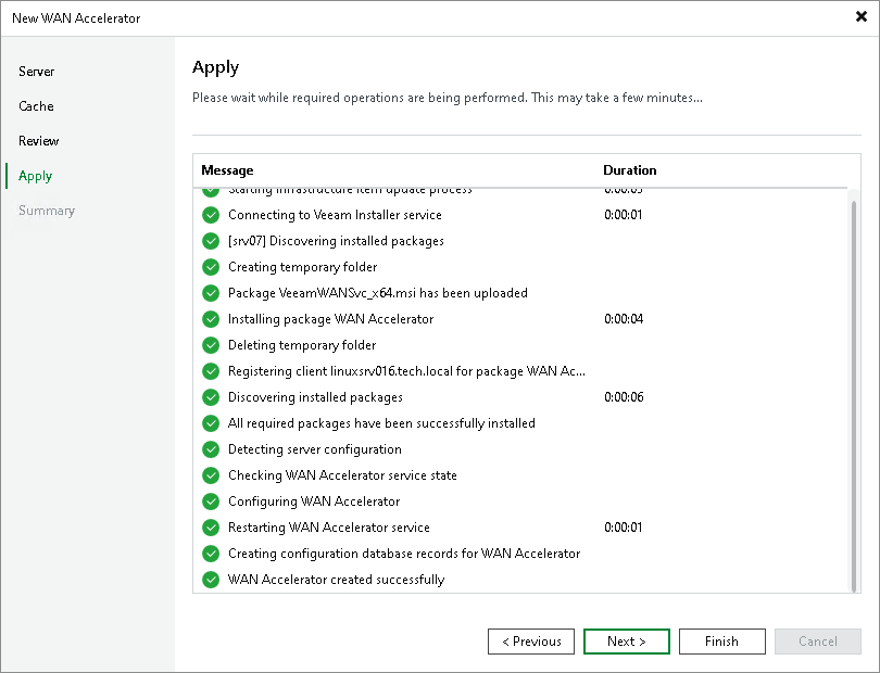Step 5. Apply WAN Accelerator Settings