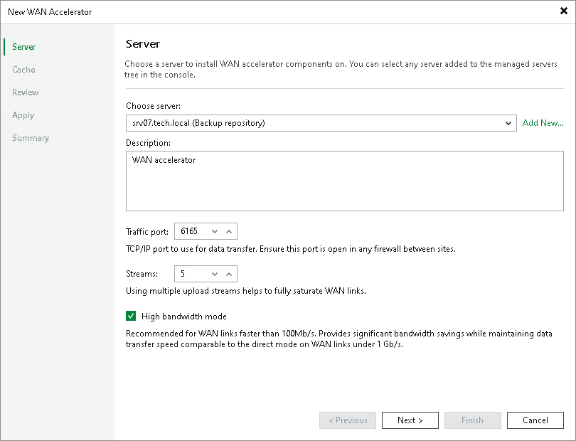 Step 2. Choose Server