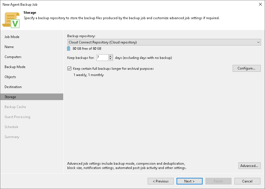 Specify Cloud Repository Settings Cloud Repository Settings