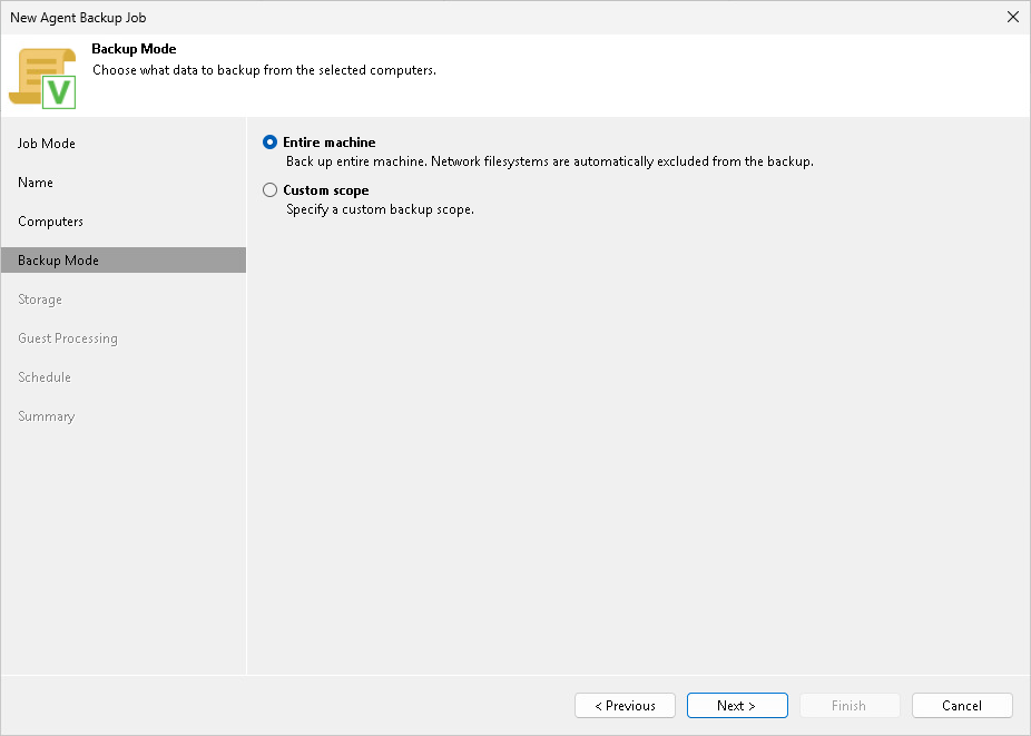 Step 5. Select Backup Mode