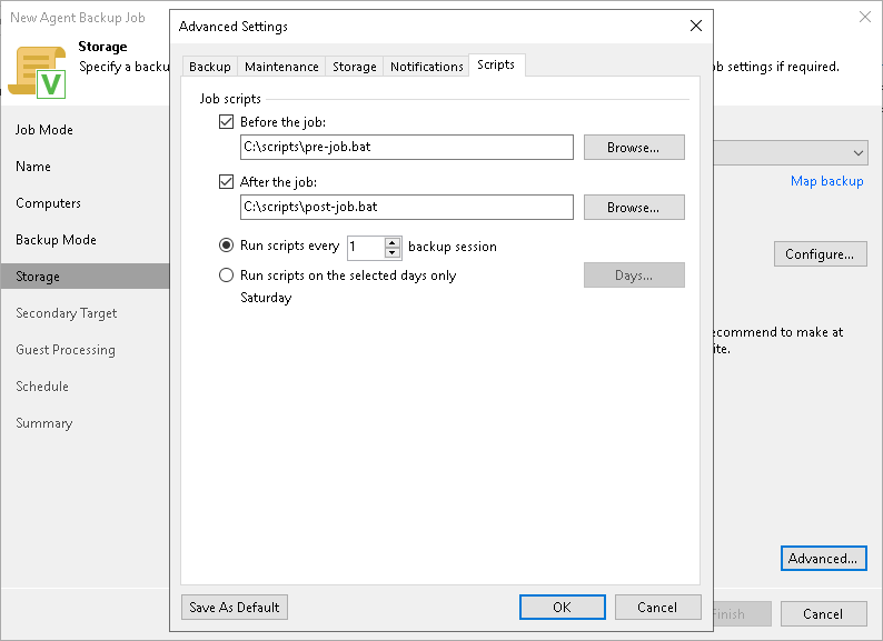 Script Settings