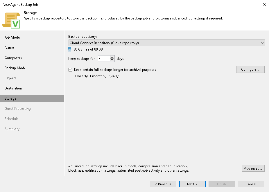 Cloud Repository Settings
