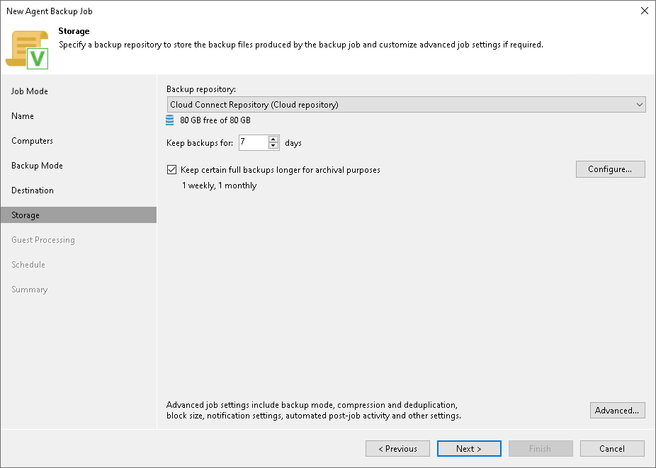 Cloud Repository Settings