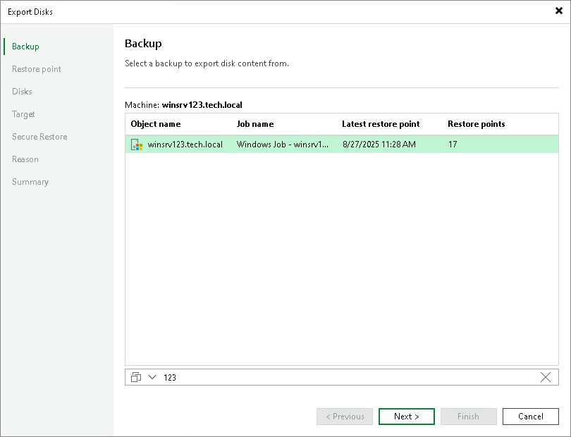 Step 2. Select Backup