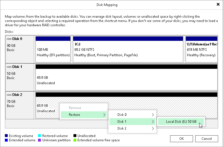 Step 4. Map Restored Disks