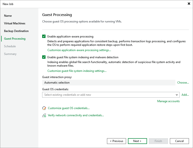 Step 5. Specify Guest Processing Settings