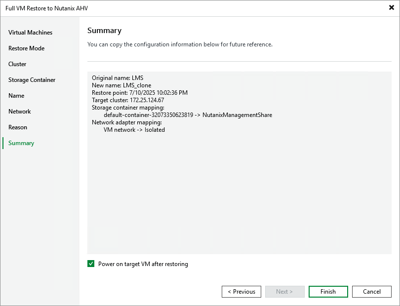 Step 9. Finish Working with Wizard