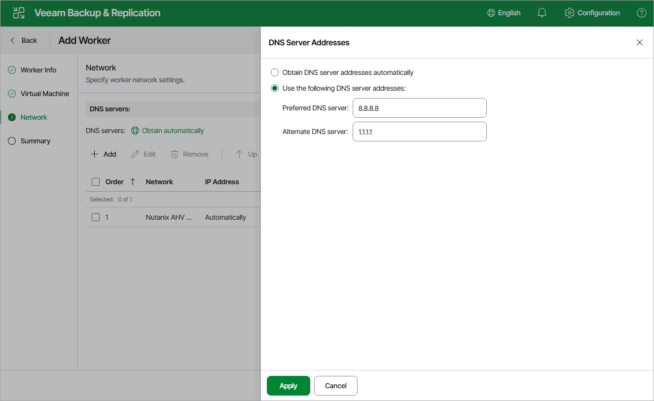 Launch Add Worker Wizard