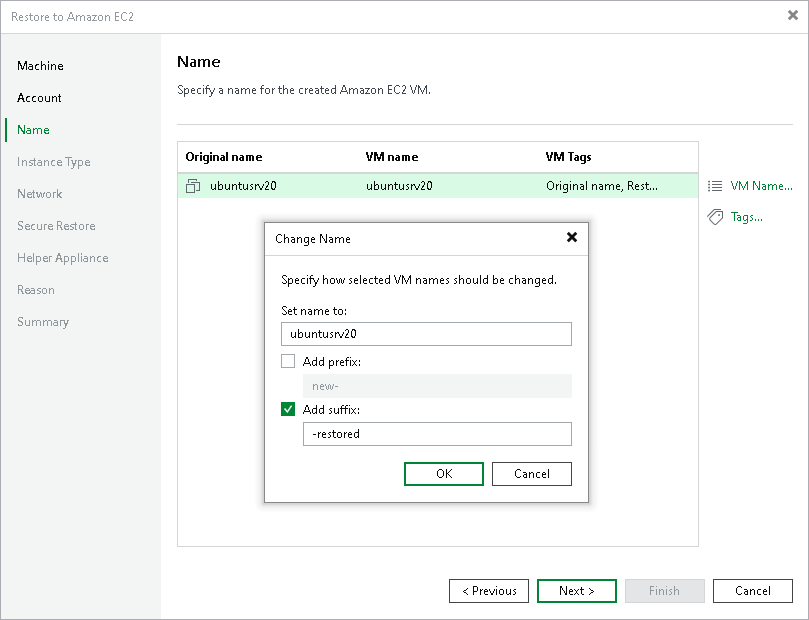 Step 4. Specify Name and Tags