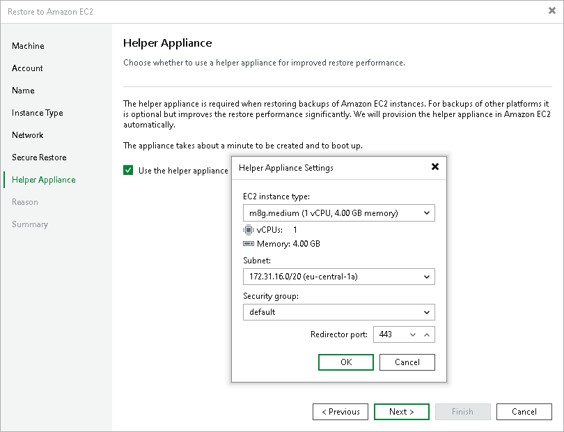Step 8. Configure Helper Appliance