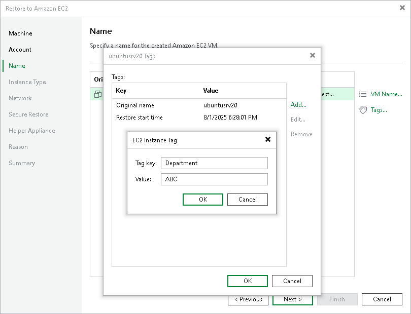 Step 4. Specify Name and Tags