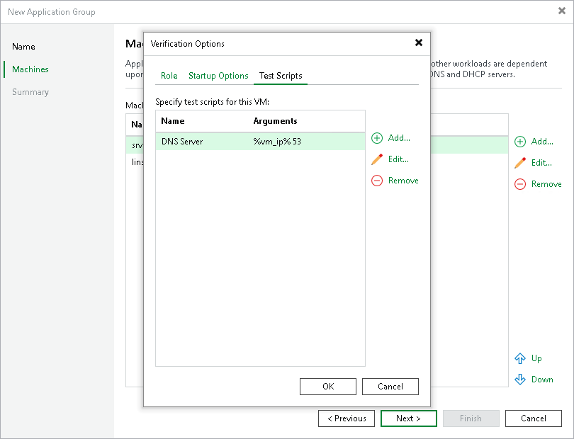 Step 4. Specify Recovery Verification Options and Tests