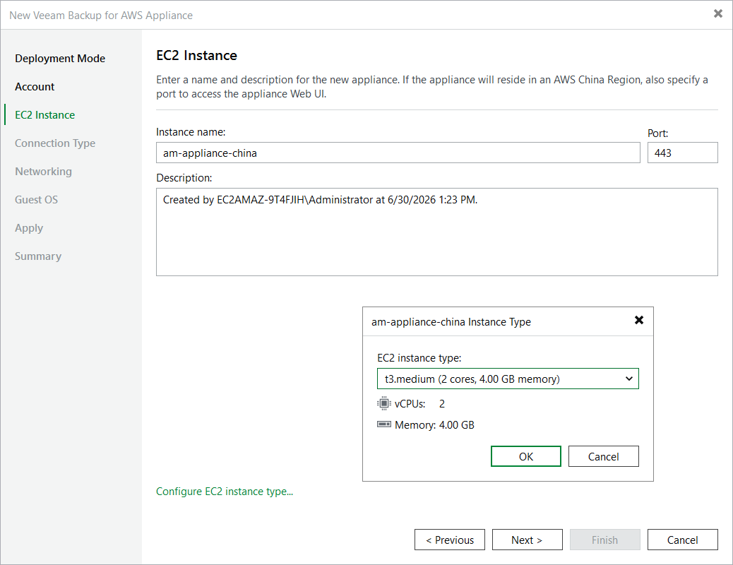 Step 4. Specify EC2 Instance Name and Description