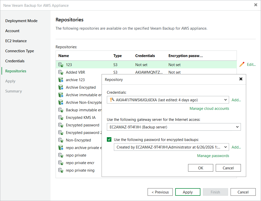 Step 7. Configure Repository Settings