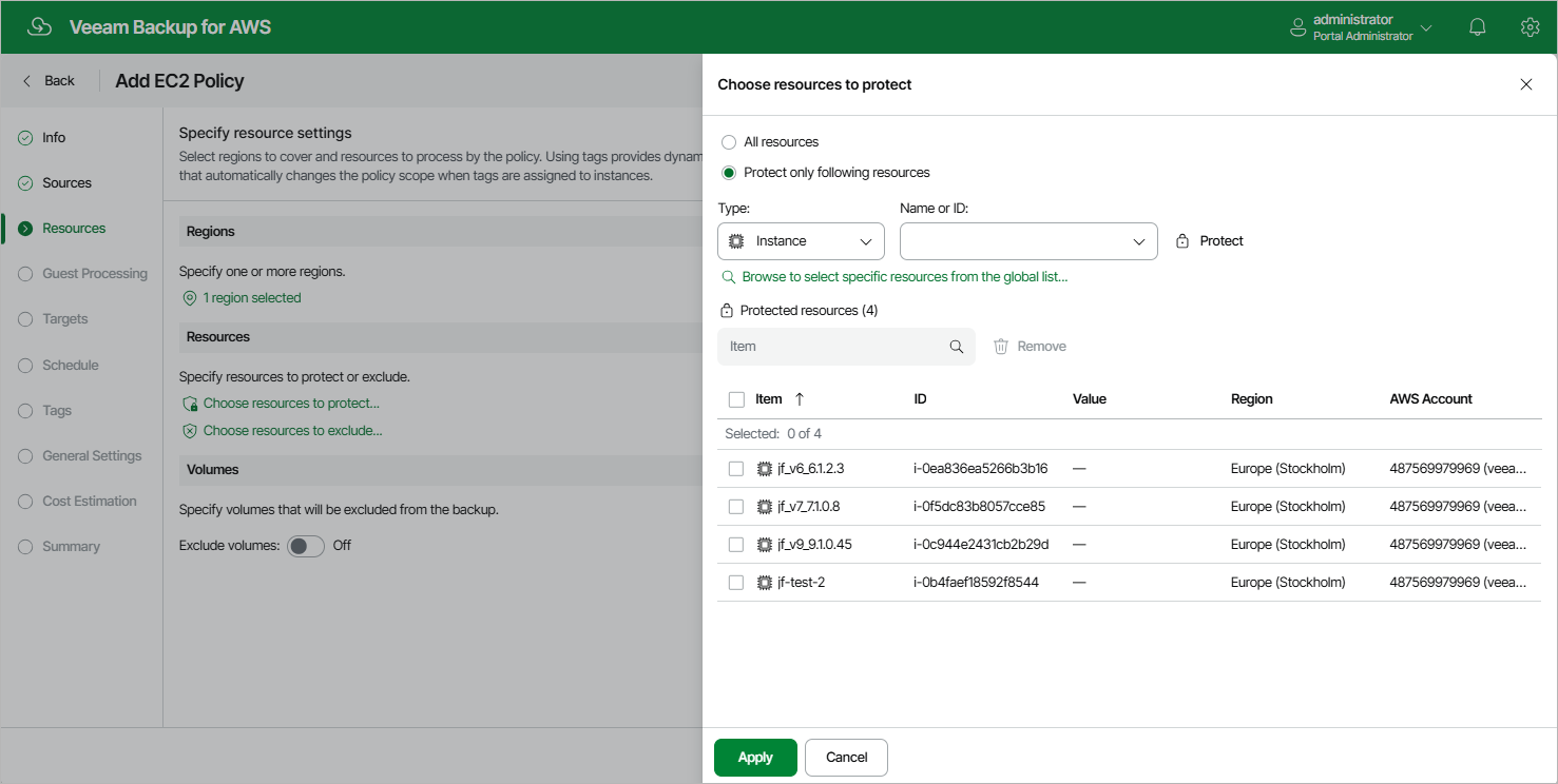 Creating EC2 Backup Policy
