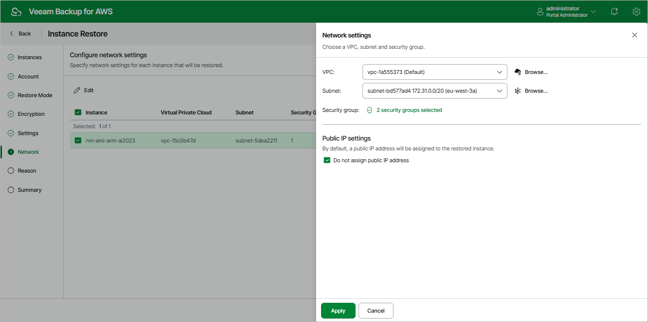 Restoring Entire EC2 Instance