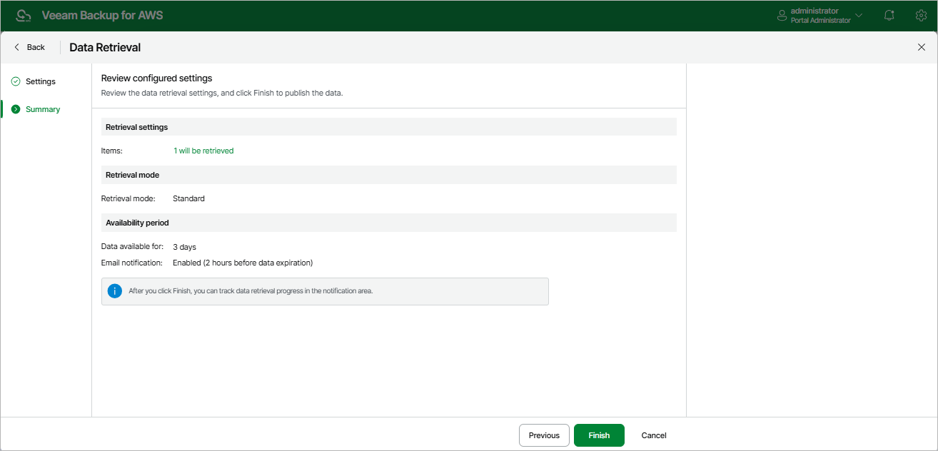 Retrieving EC2 Data From Archive