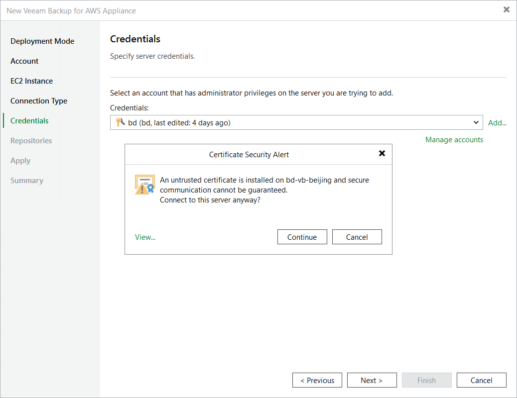 Add appliance - Eliminating warnings Eliminating Warnings