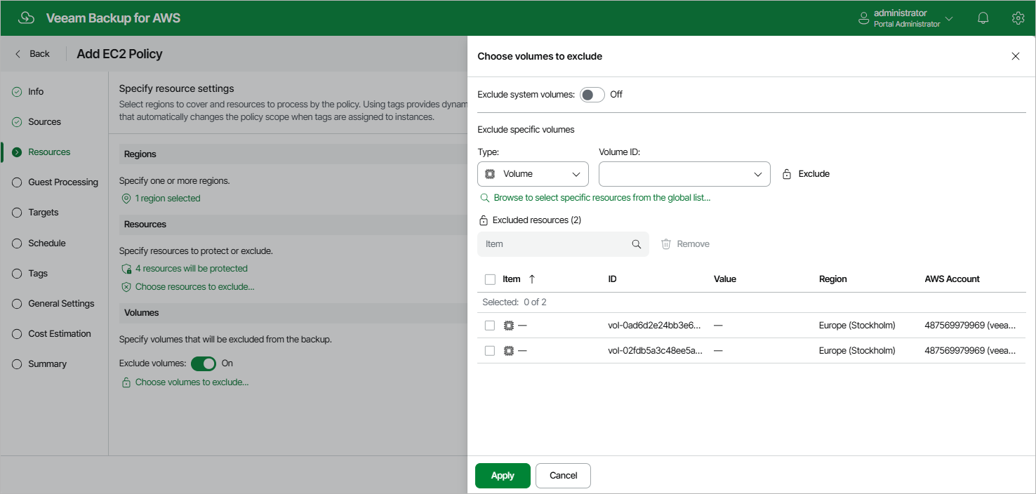 Creating EC2 Backup Policy