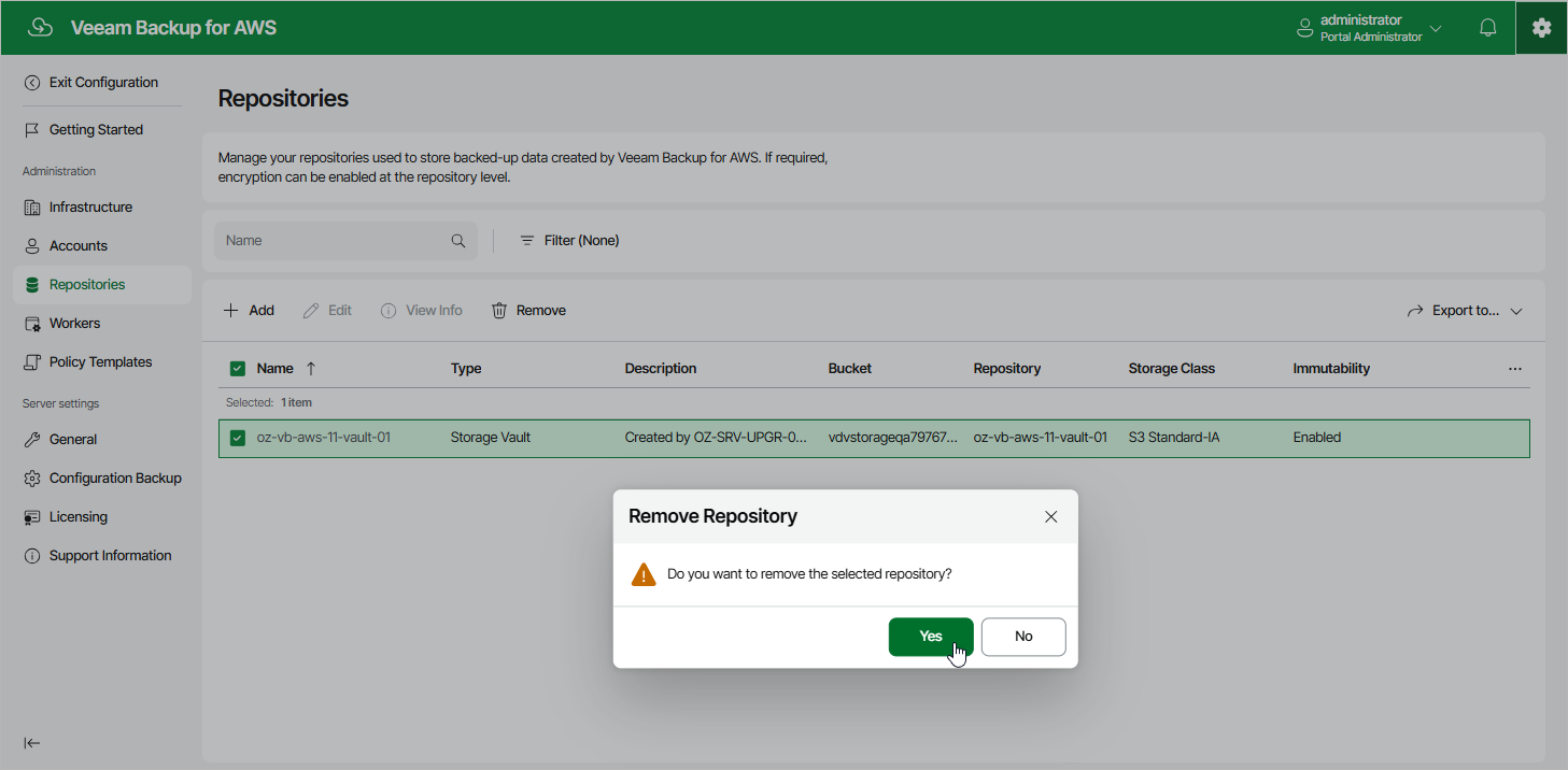 Removing Repositories