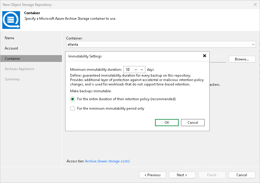 Step 4. Specify Object Storage Settings