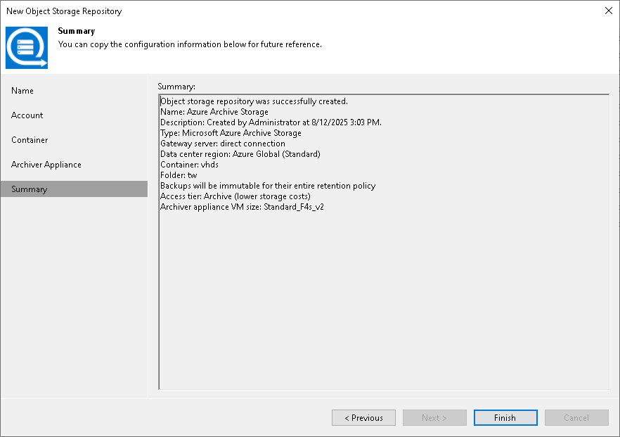 Step 7. Finish Working with Wizard
