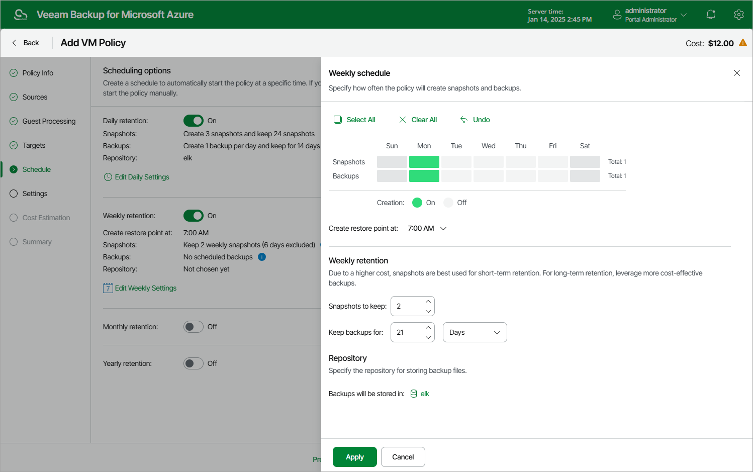Enabling Backup Archiving