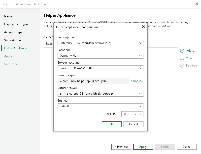 Step 5. Configuring Helper Appliance