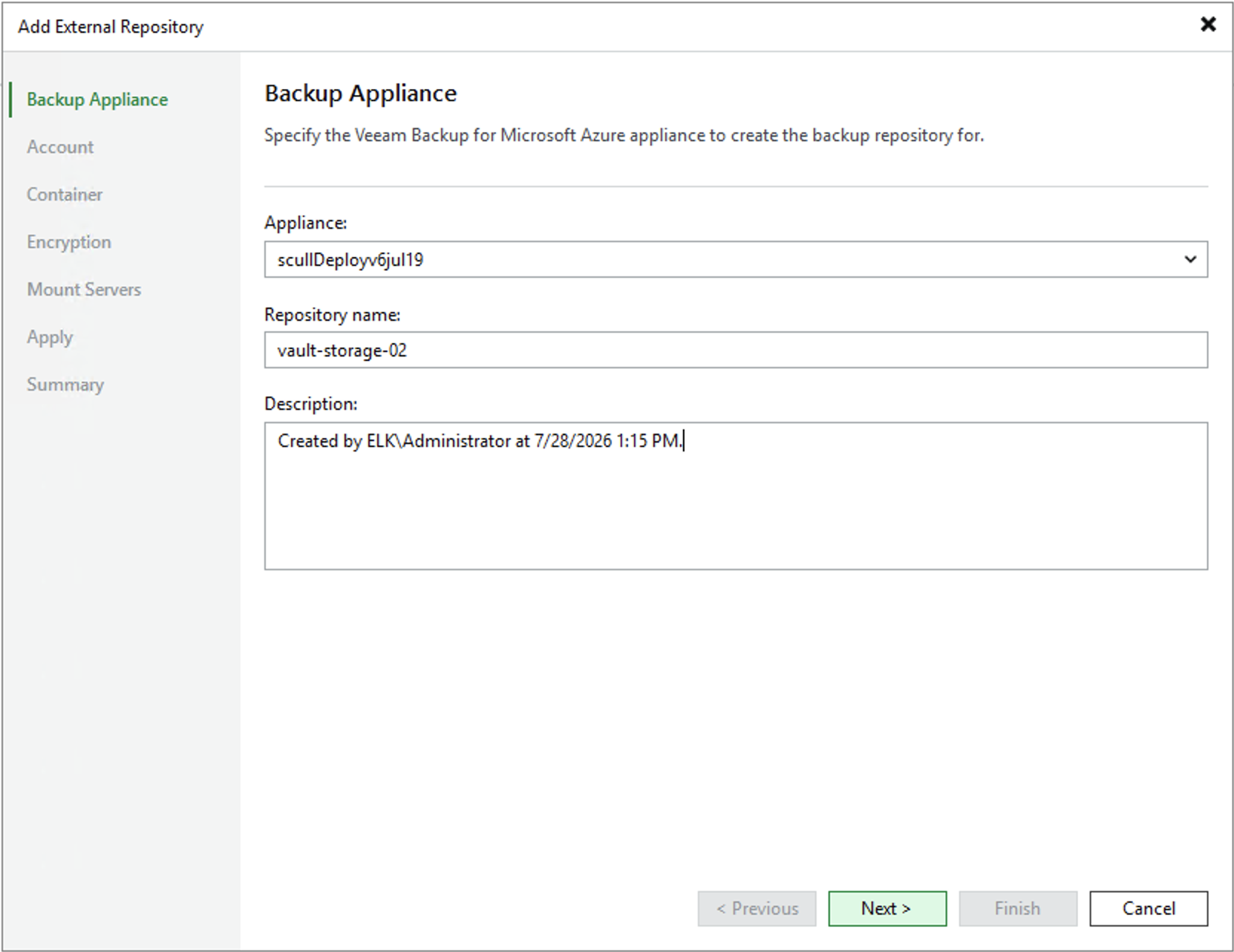 Step 2. Specify Repository Details
