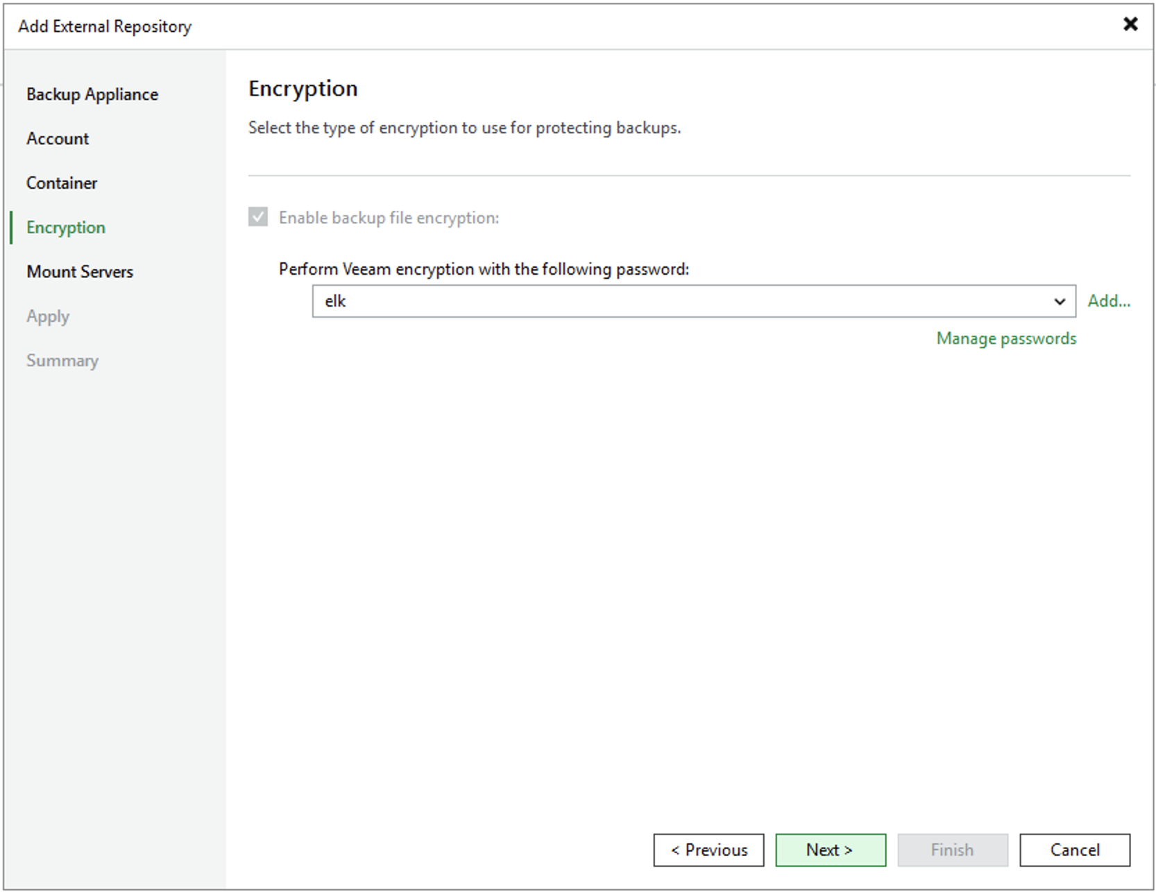 Step 5. Enable Data Encryption