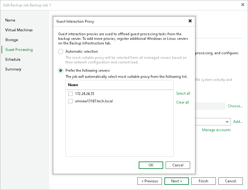 Choose Guest Interaction Proxy