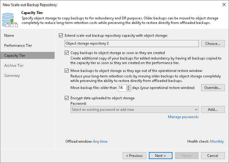 Step 5. Add Capacity Tier
