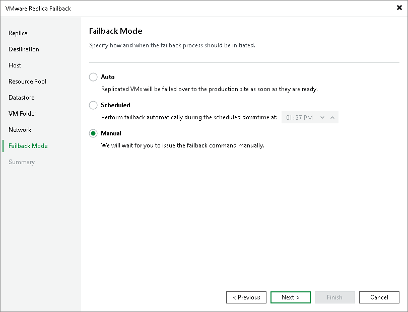 Step 10. Schedule Switch to Production VMs
