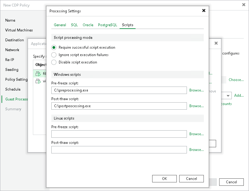 Script Settings