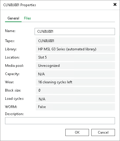 Viewing Tape Properties