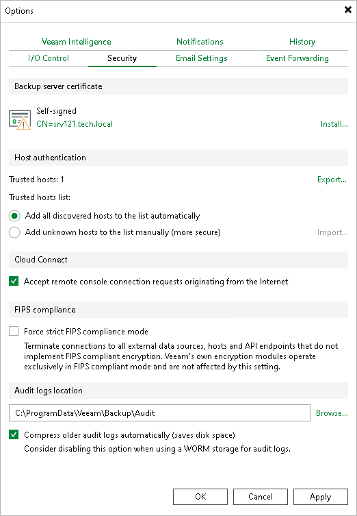 Cloud Connect Remote Access Console