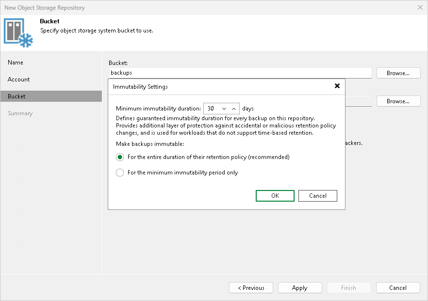 Step 4. Specify Object Storage Settings