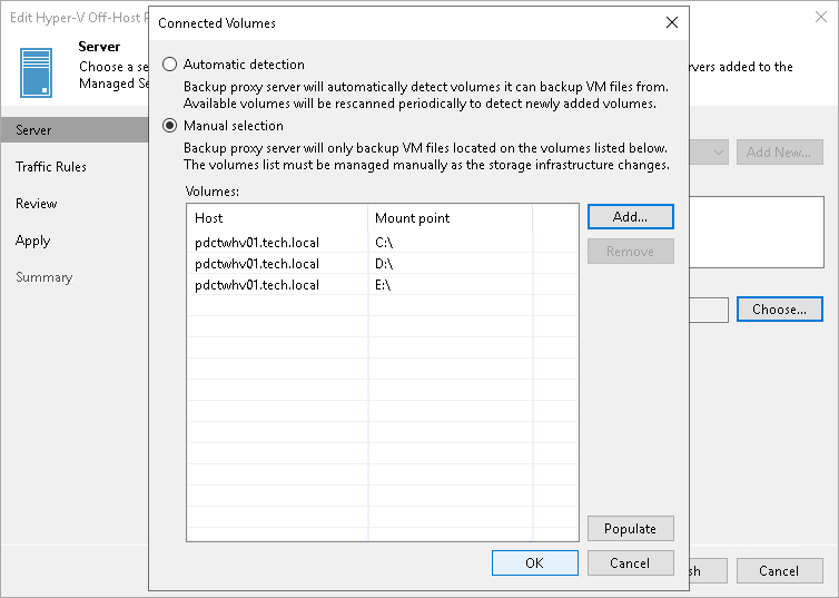 Presenting Volumes to Off-Host Backup Proxies