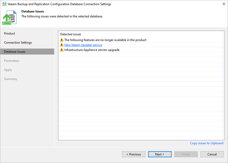 Step 3. Review Database Issues