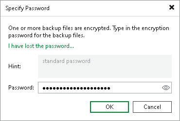 Importing Encrypted Backups